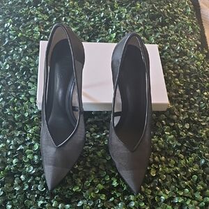 INC International Concepts Black Mesh Heels